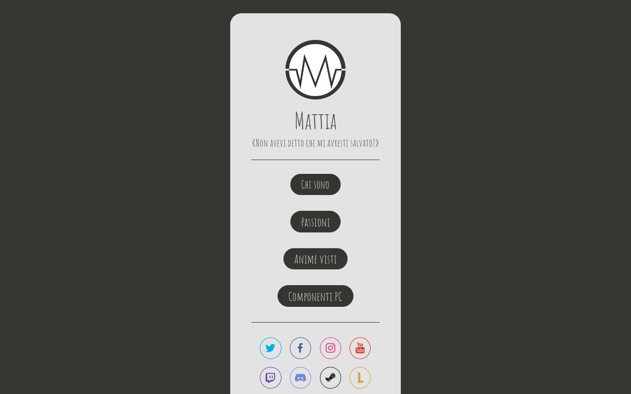 Carrd profile picture for @mattia